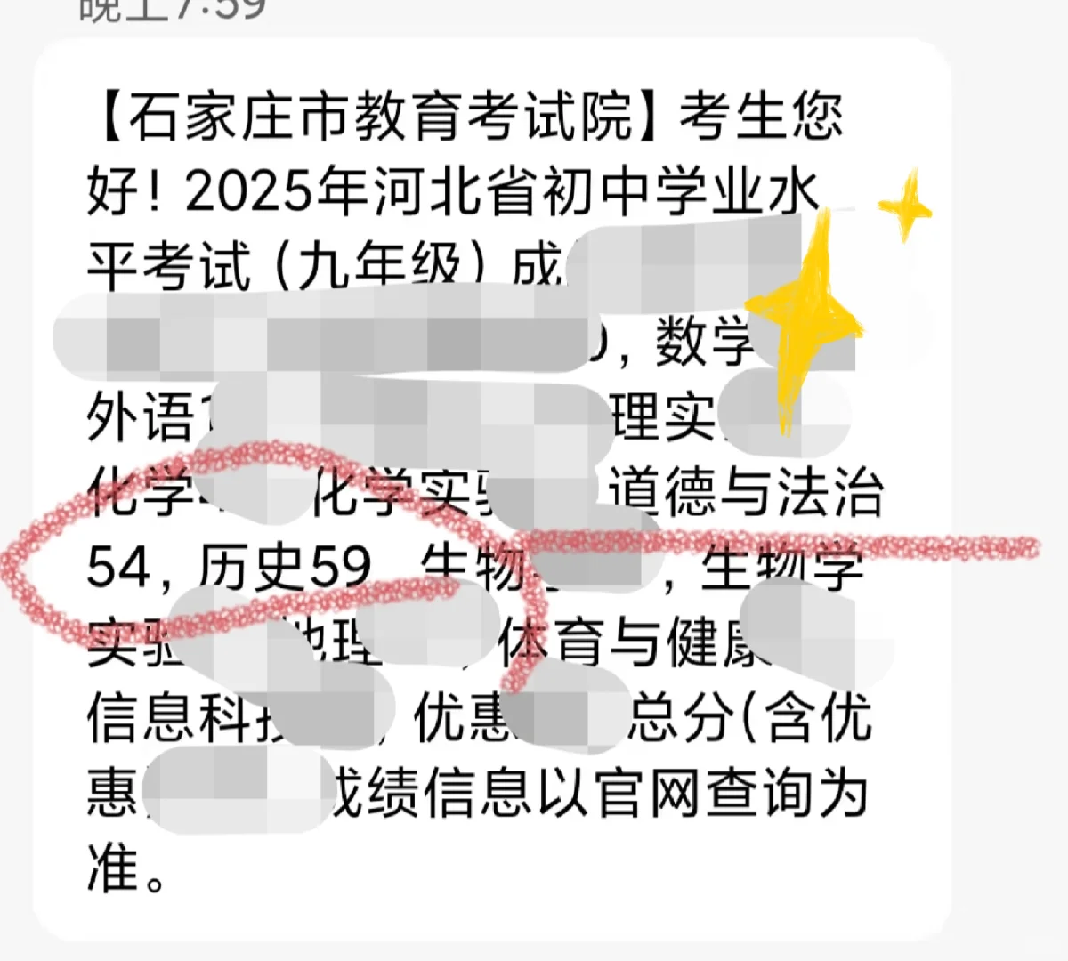 学生中考成绩！ 第2张