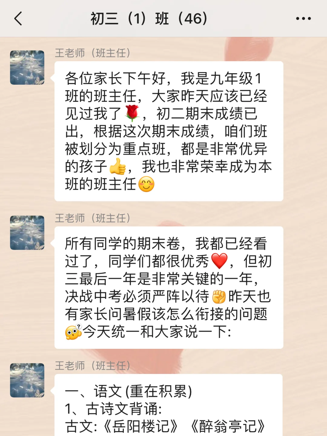 重点班班主任在群里发的准初三暑假衔接计划 第2张