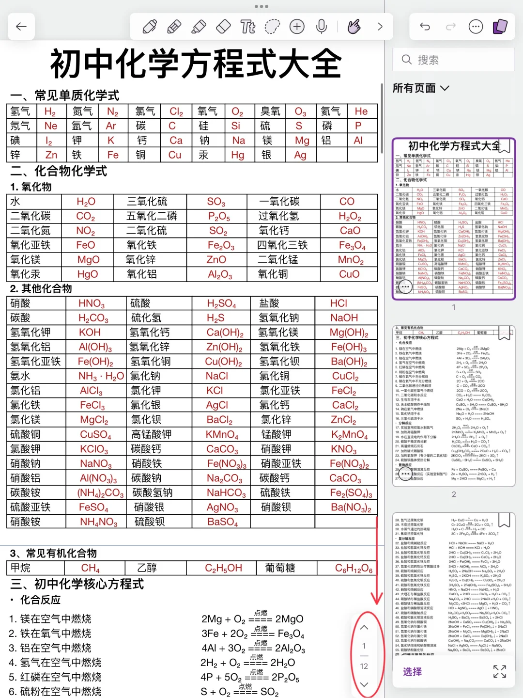 初中化学知识点总结！复习必备！保底90分！ 第1张