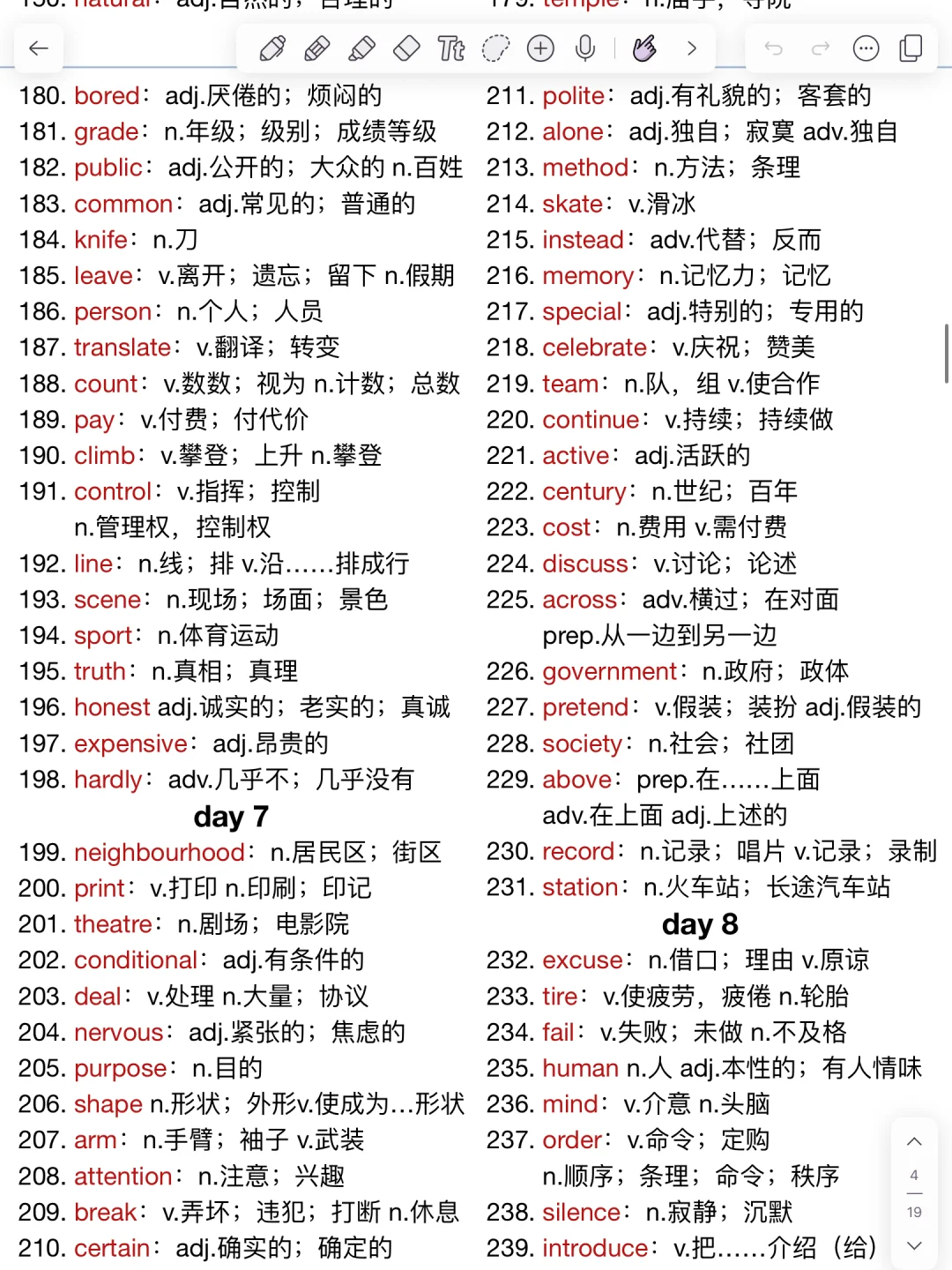 中考核心高频688词！背完它！你的英语就牛了！ 第5张
