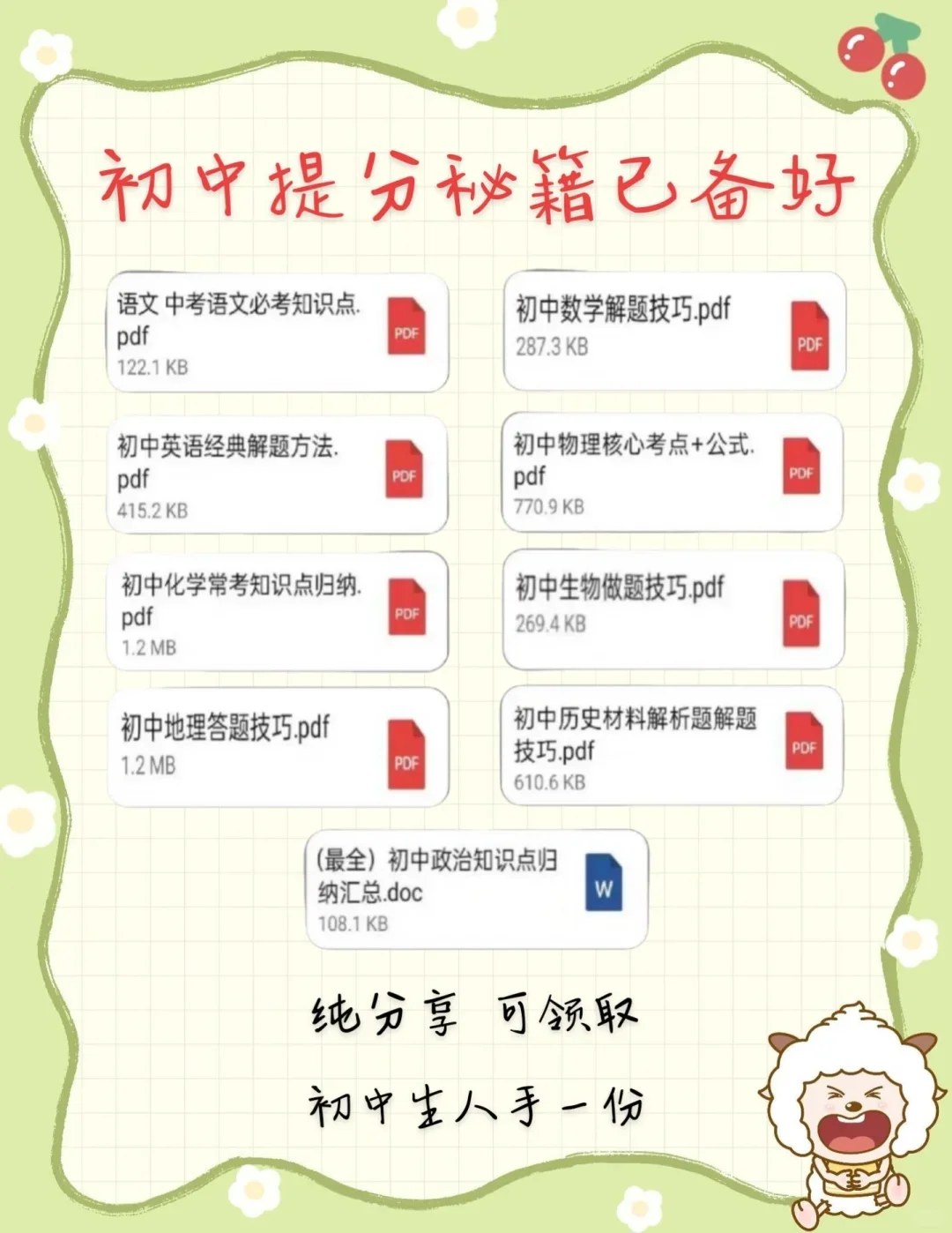 原本中考真的有规律！趁早知道 第1张