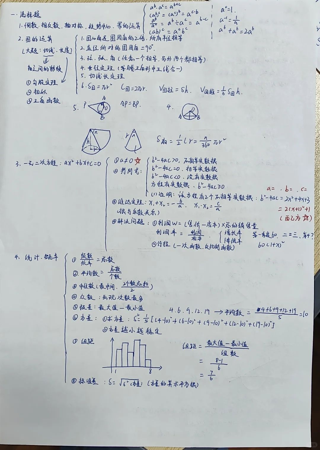 中考选择、填空知识点 第2张
