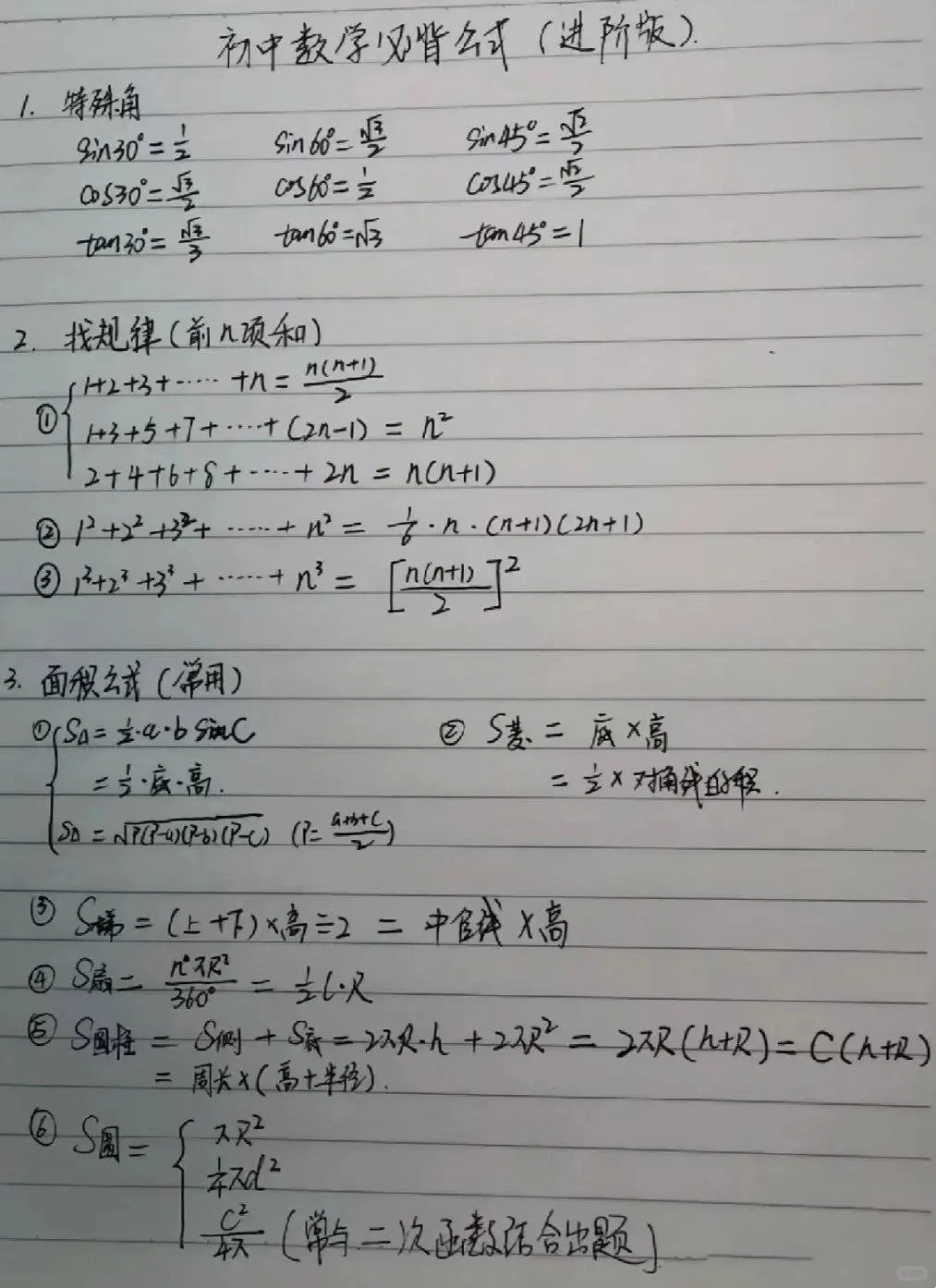 必背|中考数学知识点 第13张