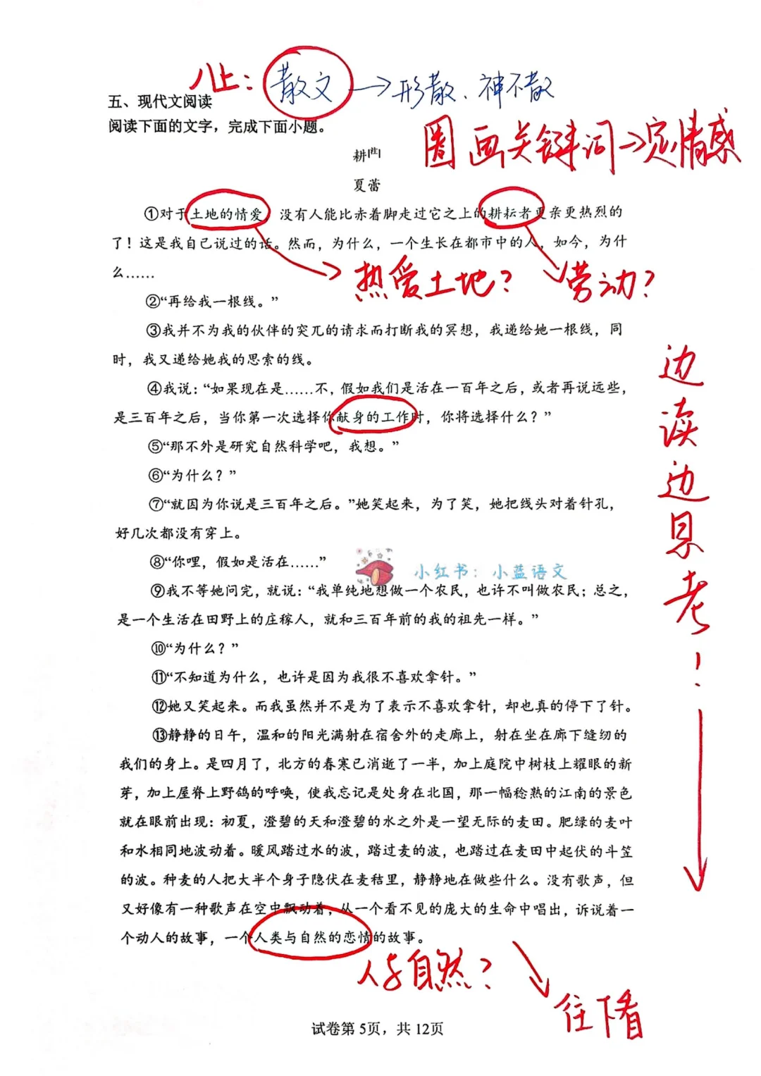 每周拆解1套中考语文真题-福建中考，第21套 第6张