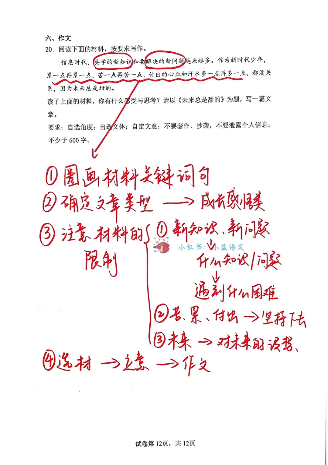 每周拆解1套中考语文真题-福建中考，第21套 第1张