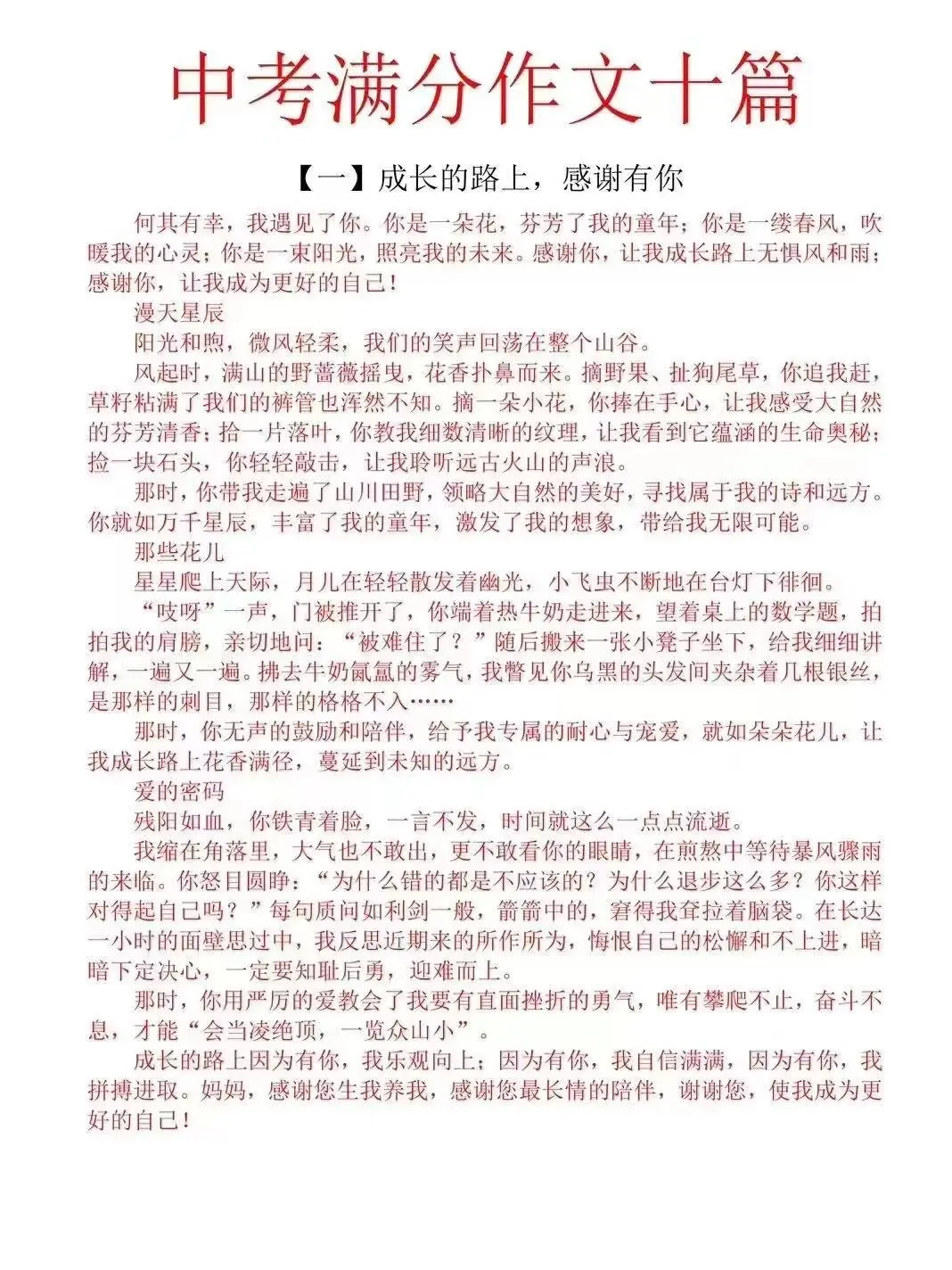 2025中考作文押题预测，5个主题命中率高 第15张