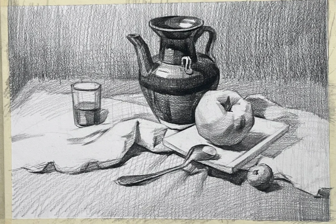 素描静物步骤图分享 第6张