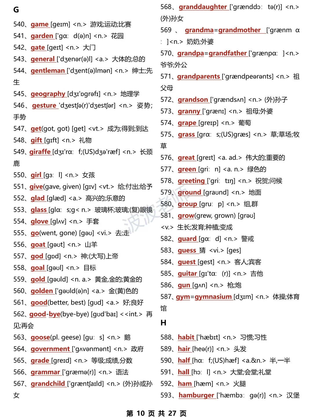 中考英语必背1600个单词🔥假期弯道超车！ 第1张