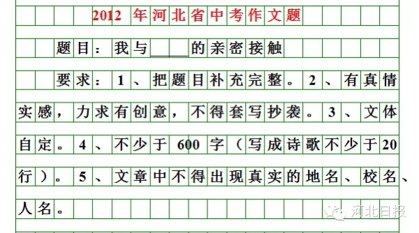 刚刚！河北2025中考作文题出炉！你会怎么写？（ 第16张