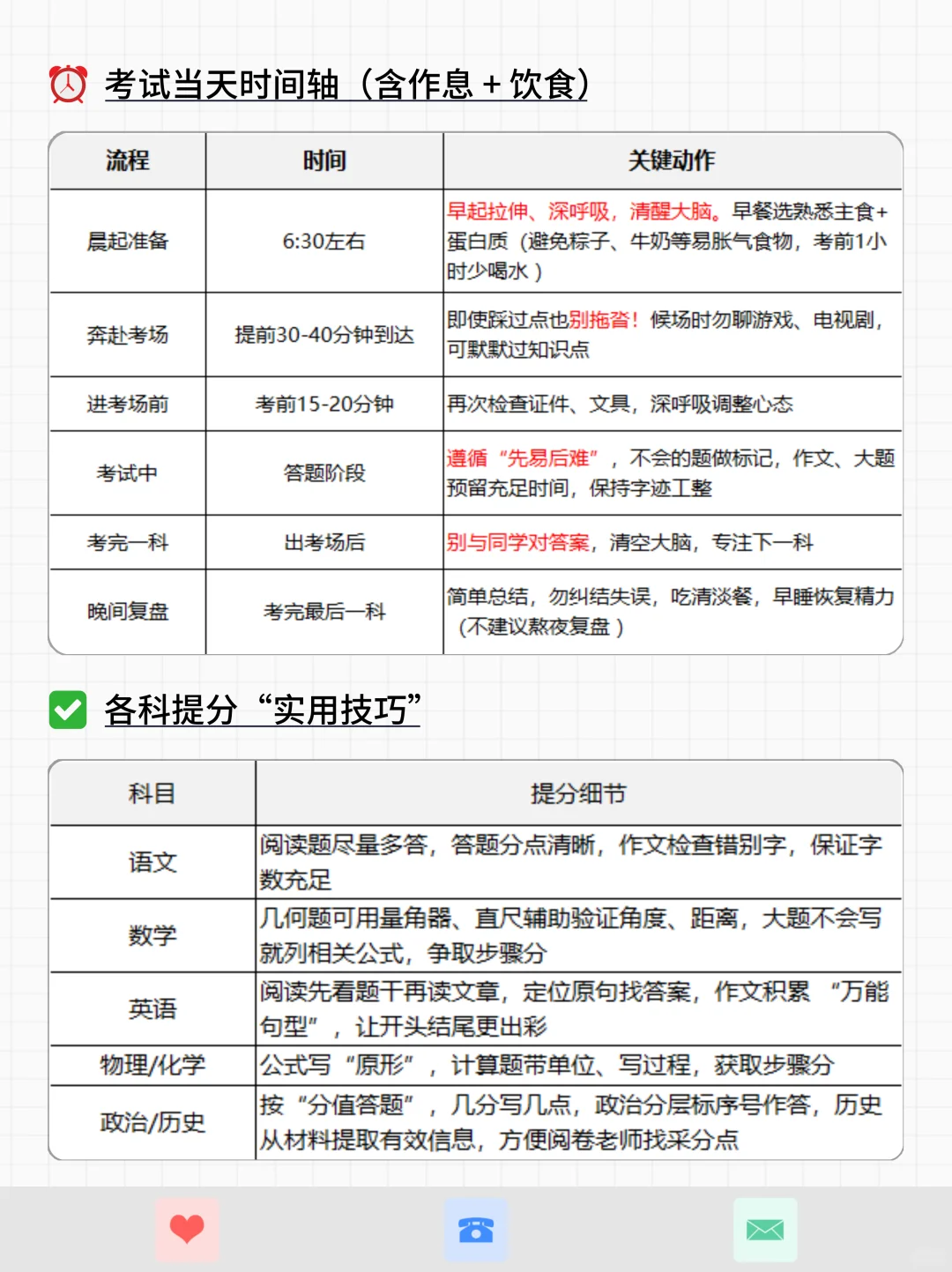 中考当天全流程！这些细节救大命 第3张
