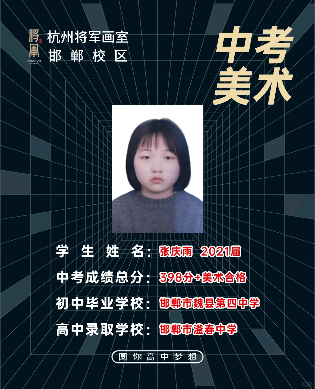 邯郸市中考美术高中录取 第1张