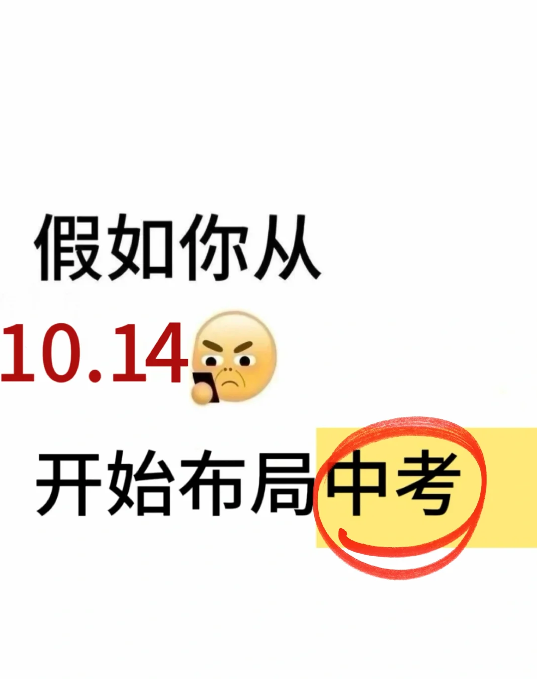 初三 假如你从10.14开始布局中考！ 第2张