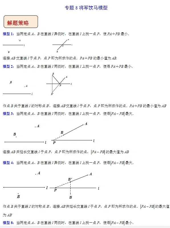 龙年最后一更—31个经典模型学会中考压轴题 第18张