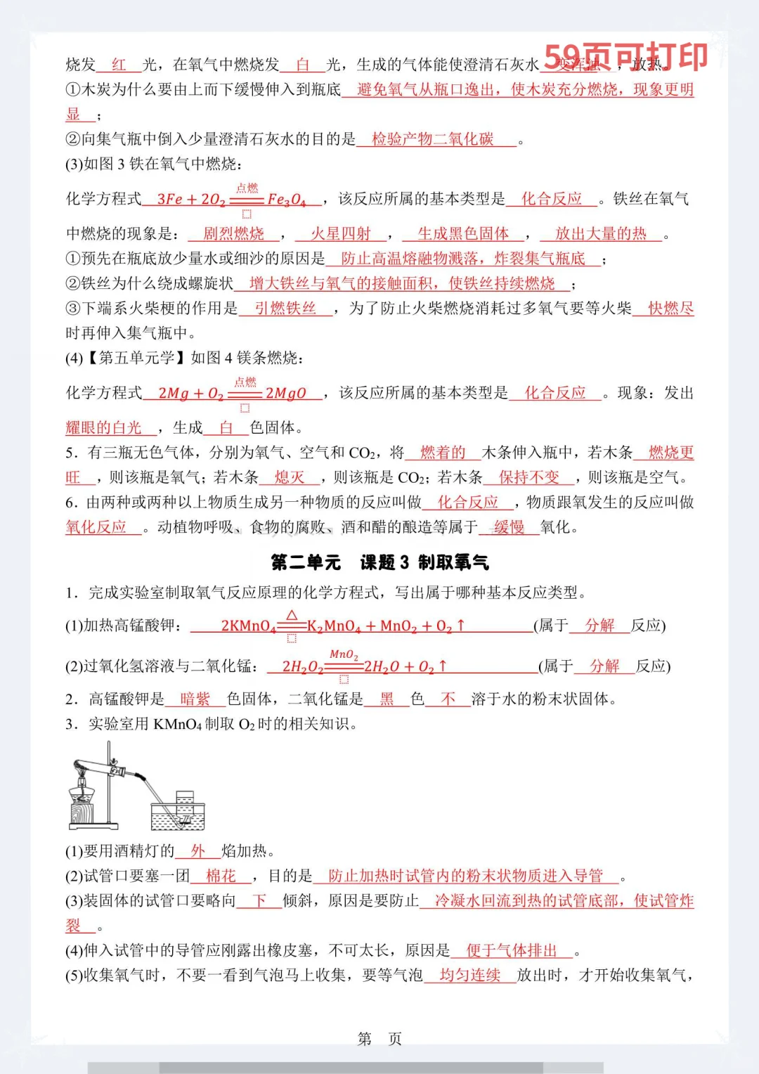 初三党狂喜！九上化学复习清单，背完期末稳了 第7张