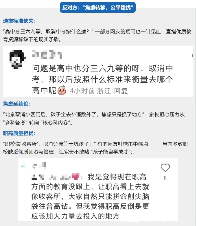 浙江家长建议取消中考！教育局回复了！ 第1张