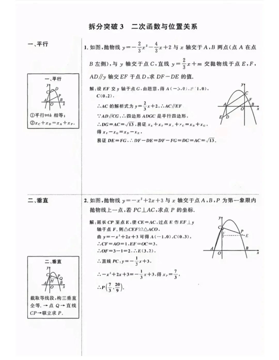 九上数学二次函数吃透这几页纸考试稳上115+ 第7张