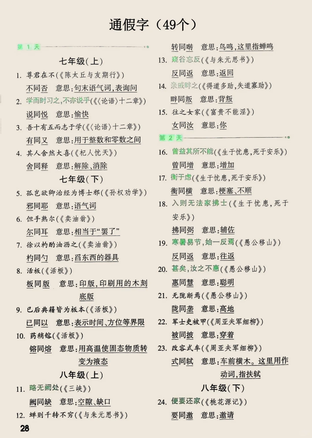 中考必会|初中语文基础知识汇总 第12张