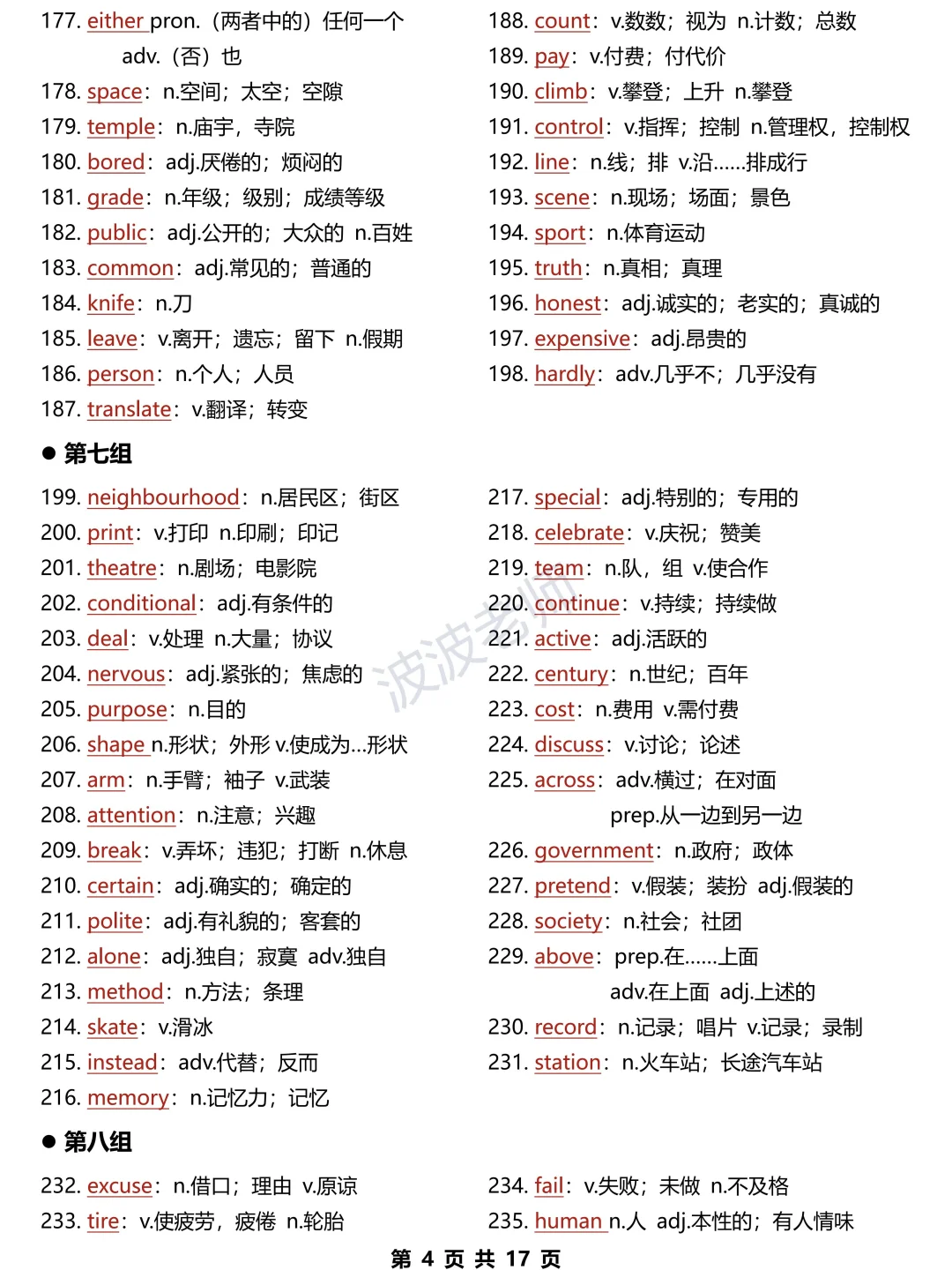 中考英语核心688词！背了它考试稳了！ 第5张