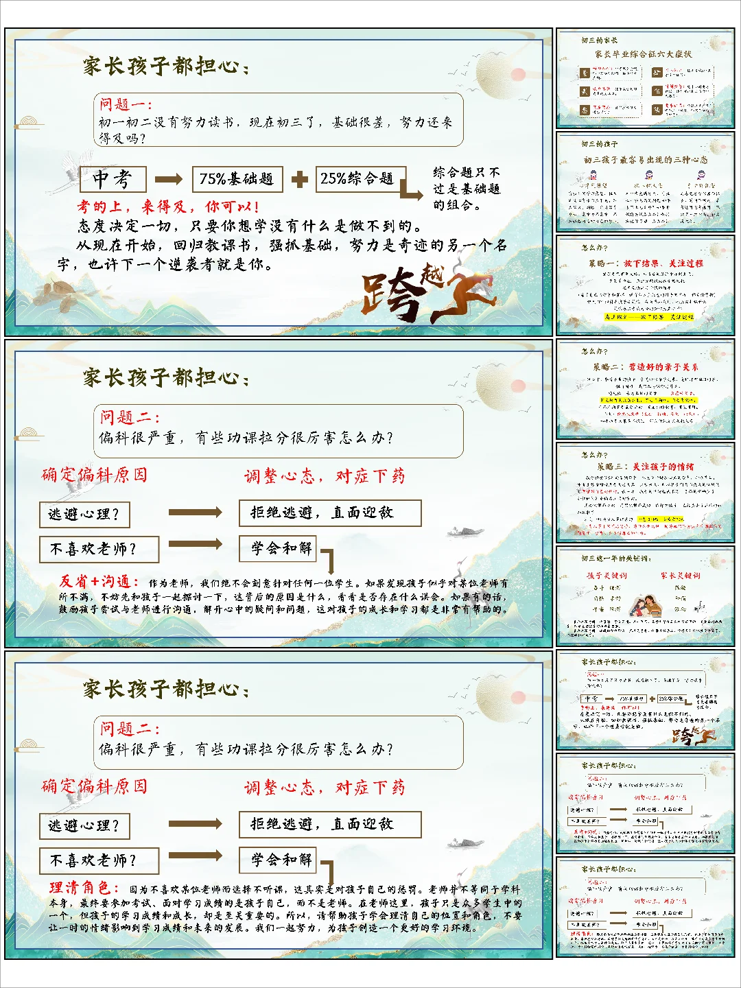 初三家长会～胜在心态，赢在中考 第10张