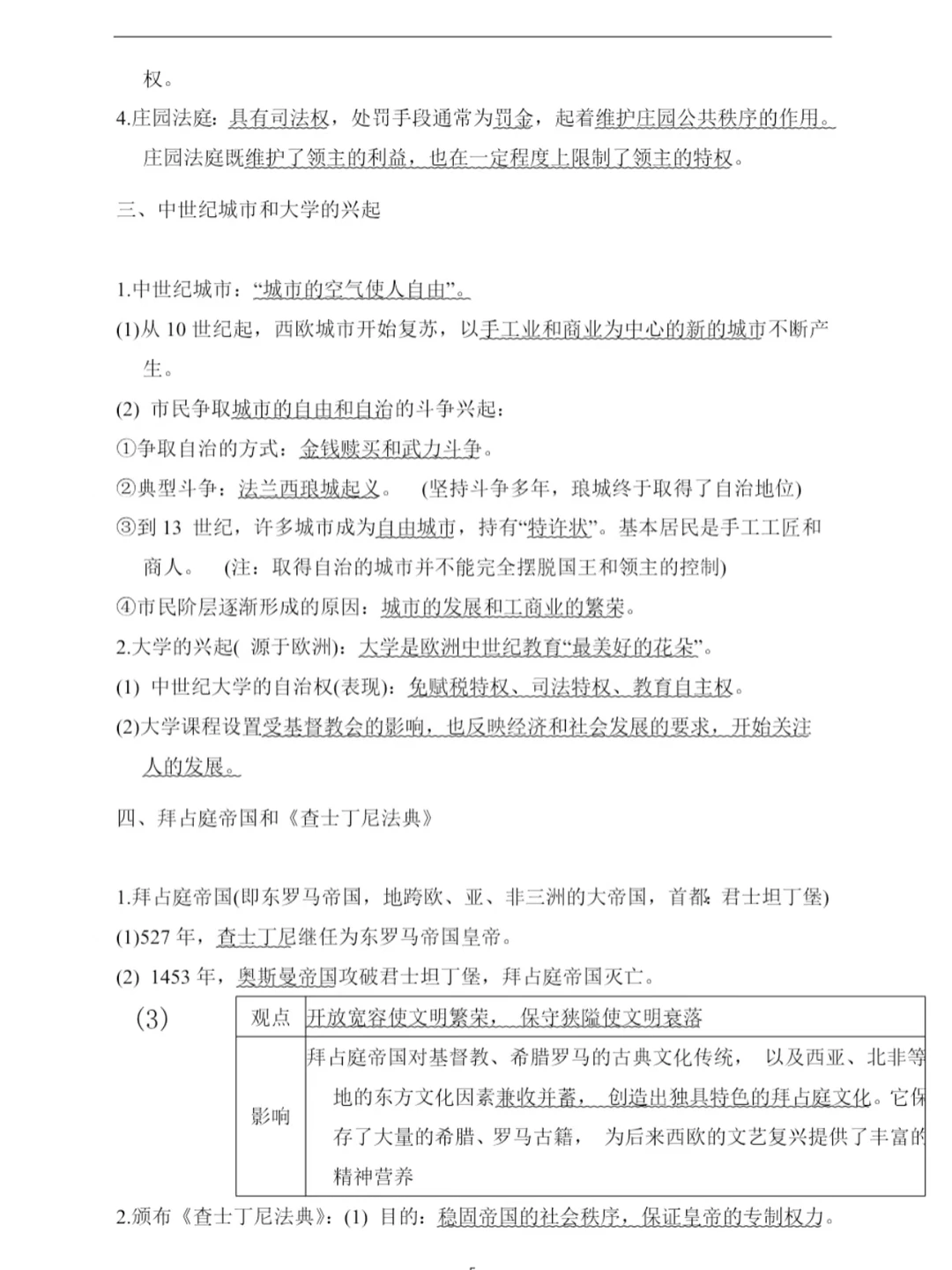 2026中考历史一轮复习:世界古代史知识点总 第1张