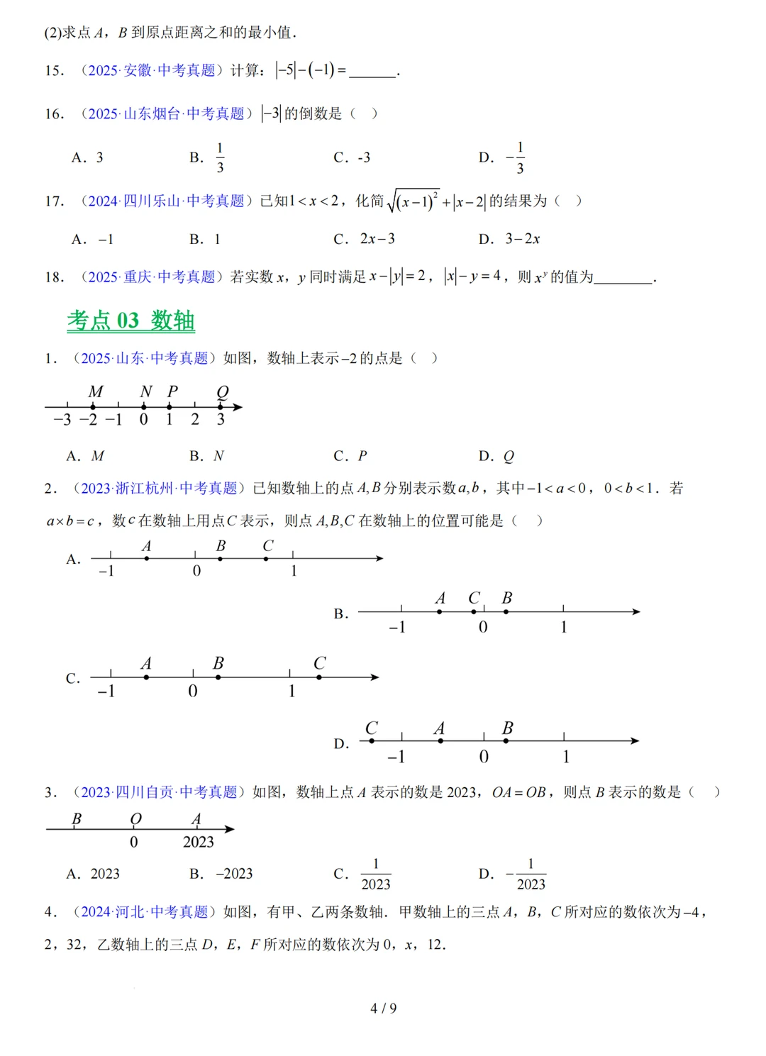 实数中考考什么，1min看完你懂了吗 第5张