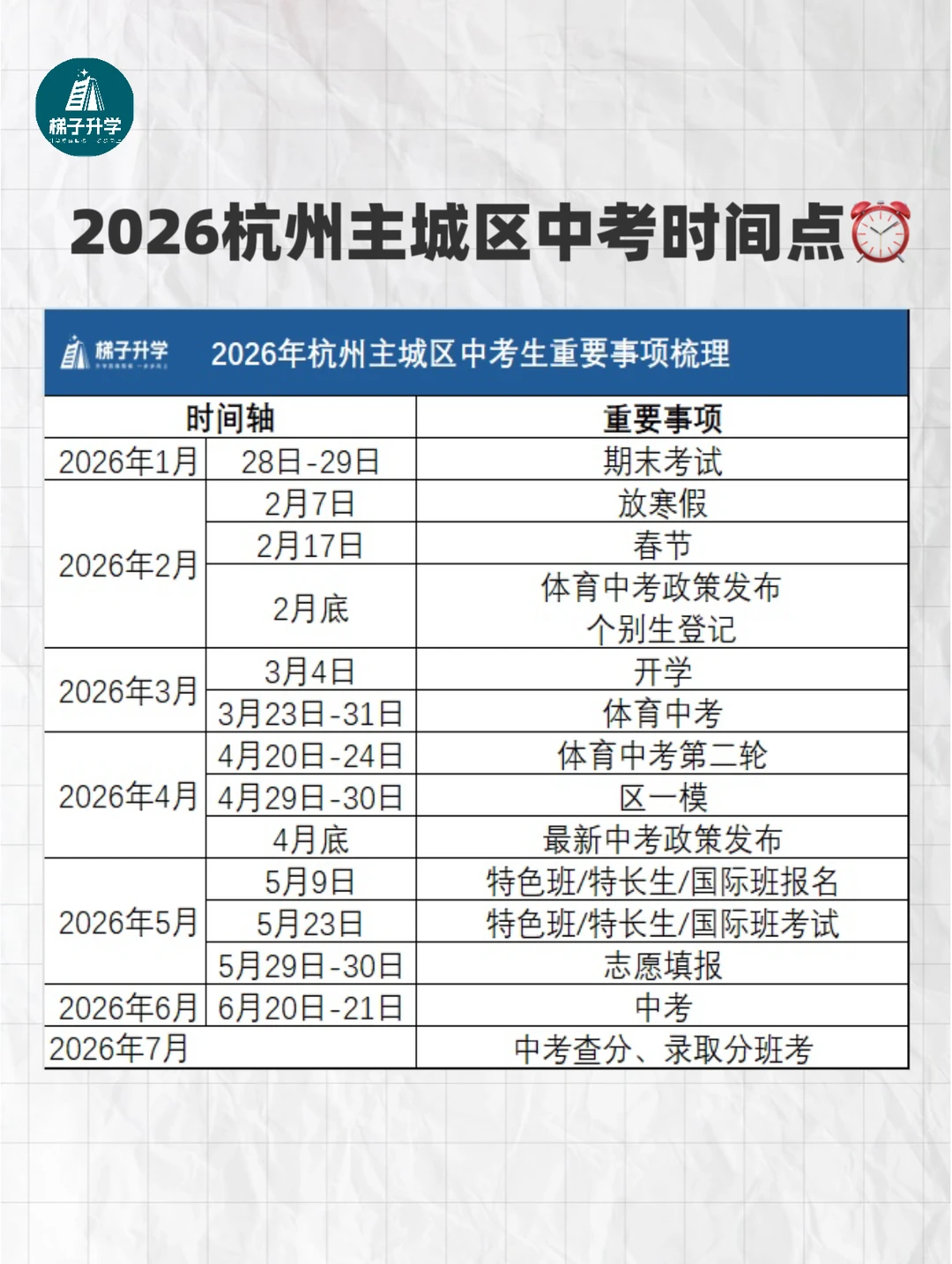 2026中考时间节点已出！ 第3张