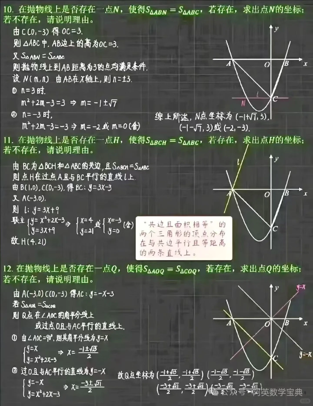 谁整理的中考数学二次函数母题，太细了！（转） 第1张