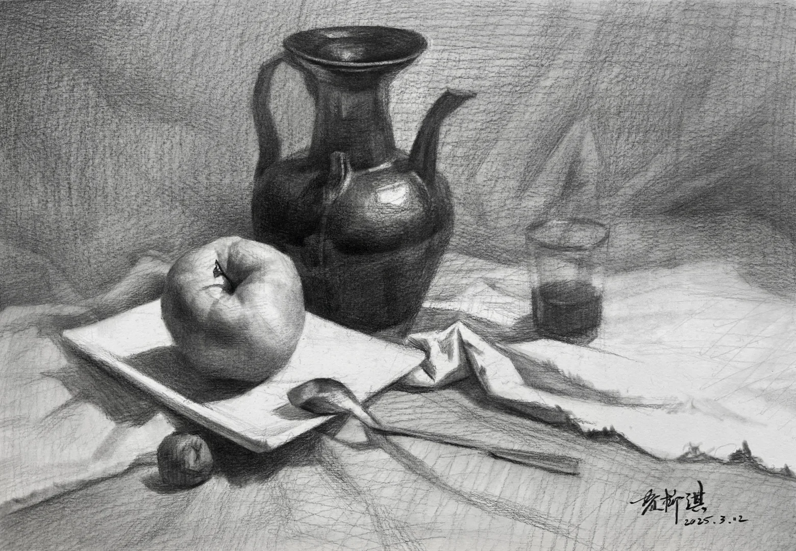 长沙美术中考，素描考题详解！ 第1张