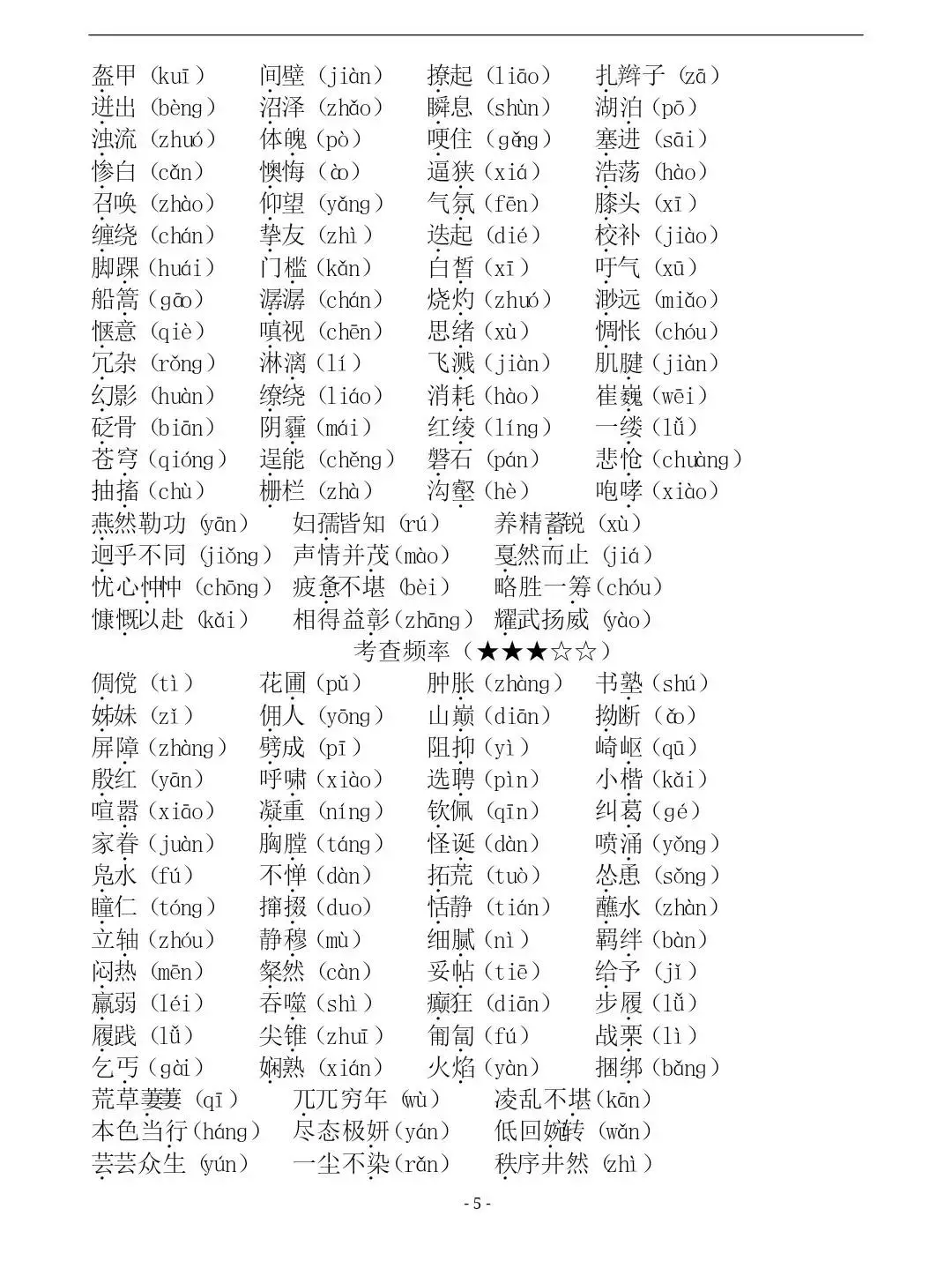 中考语文高频字音字形考点突破！提分30+ 第6张