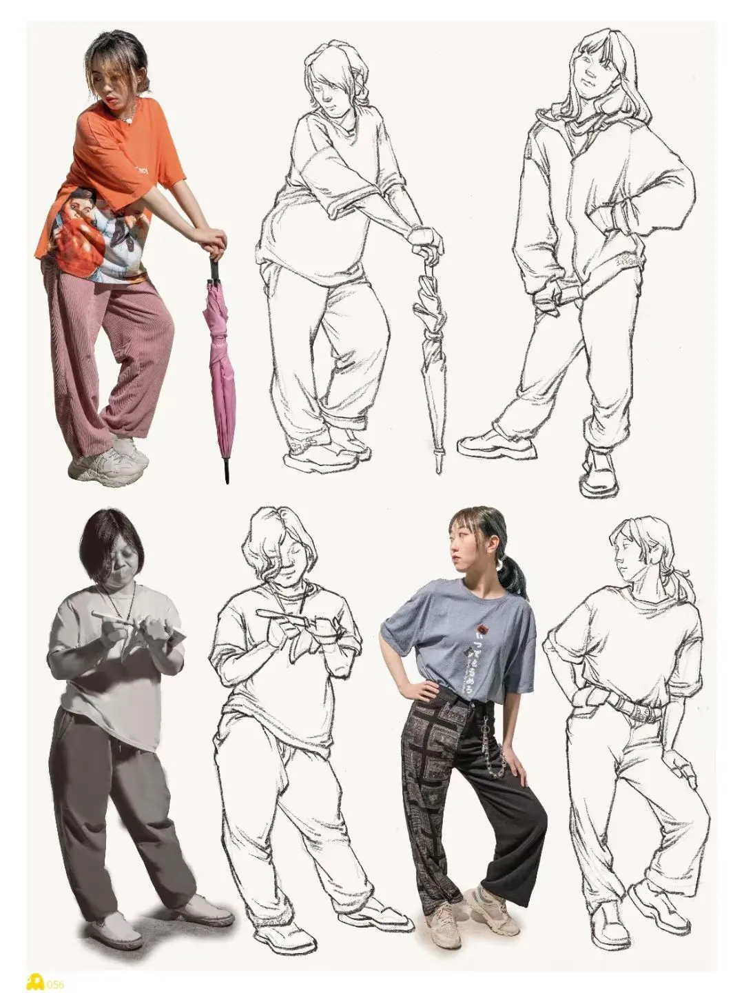 中考美术单人速写-站姿 第4张 中考美术单人速写-站姿 第4张