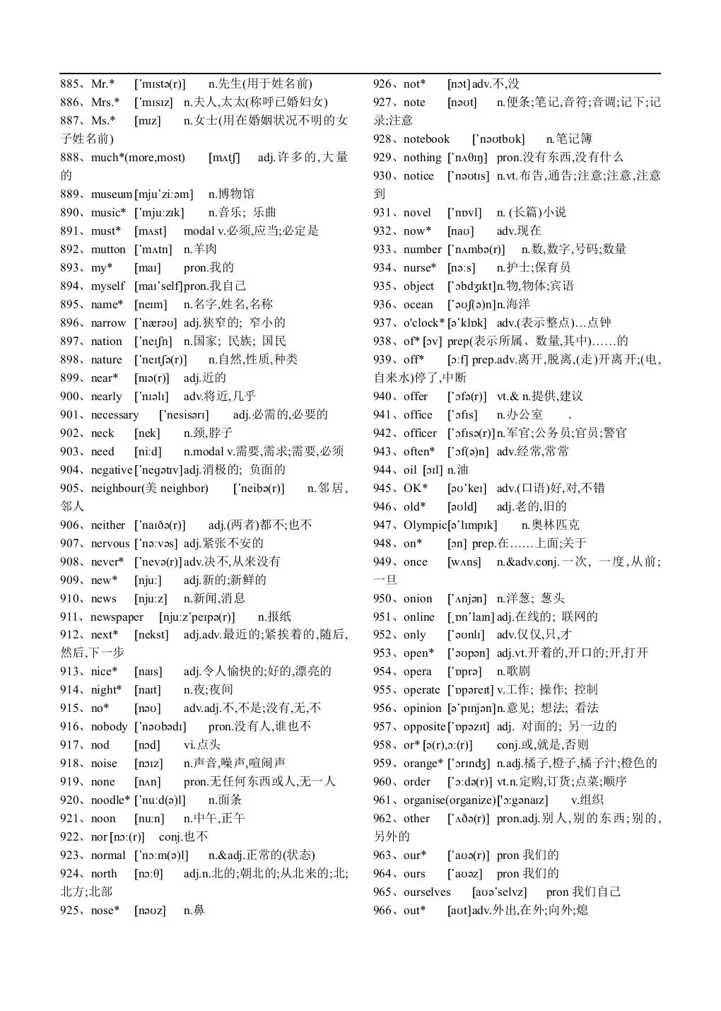 2025中考英语新课标1600词汇（附文件） 第13张