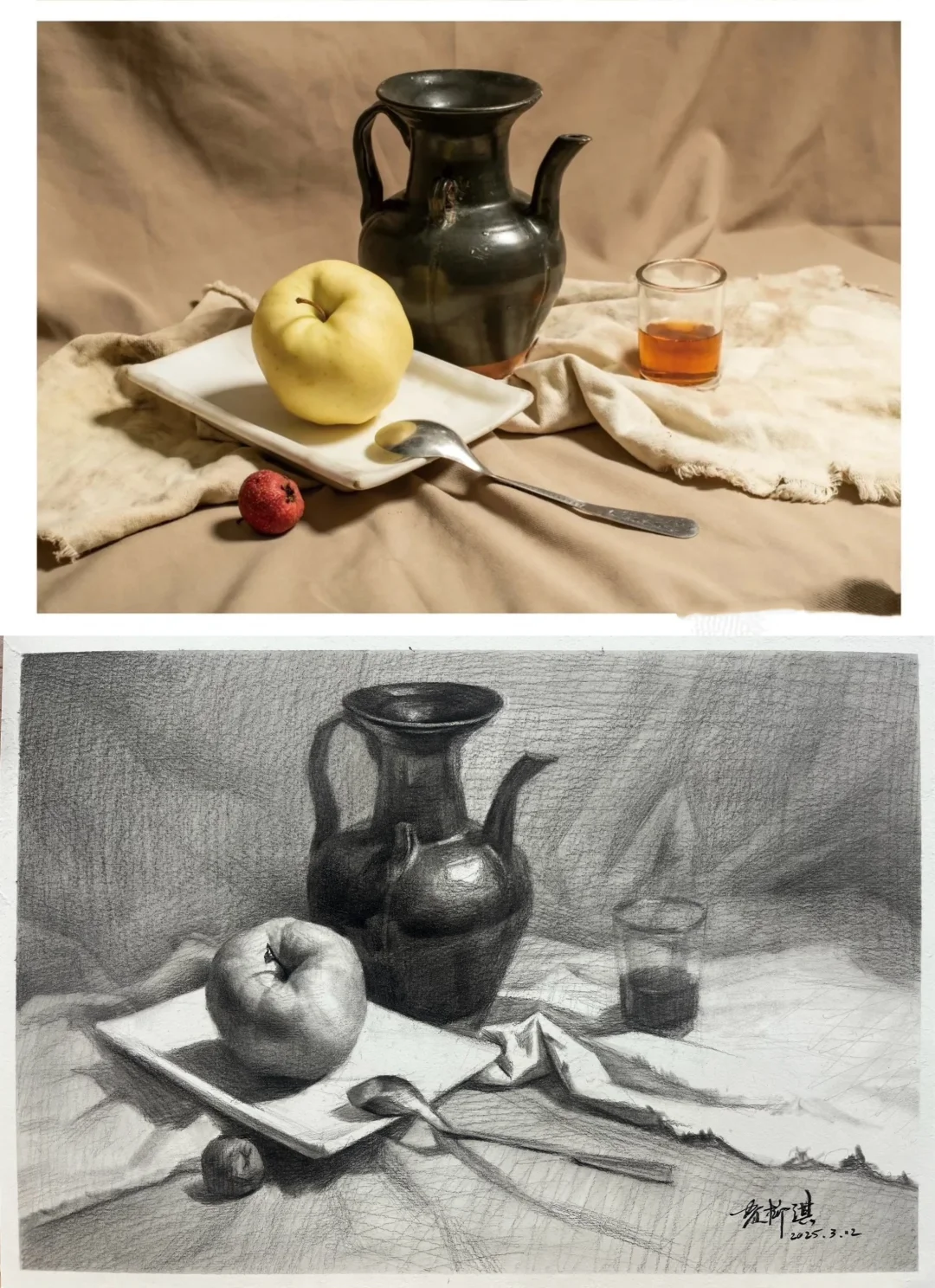 长沙美术中考，素描考题详解！ 第3张