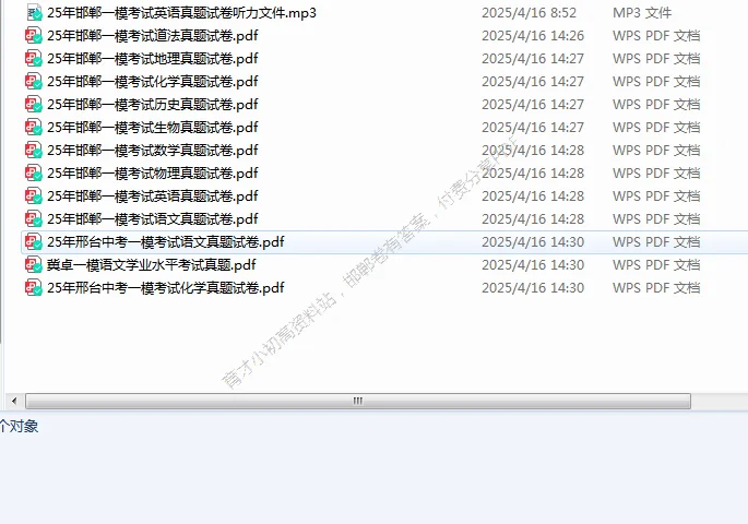 25年河北邯郸中考一模考试英语真题模拟试卷 第1张