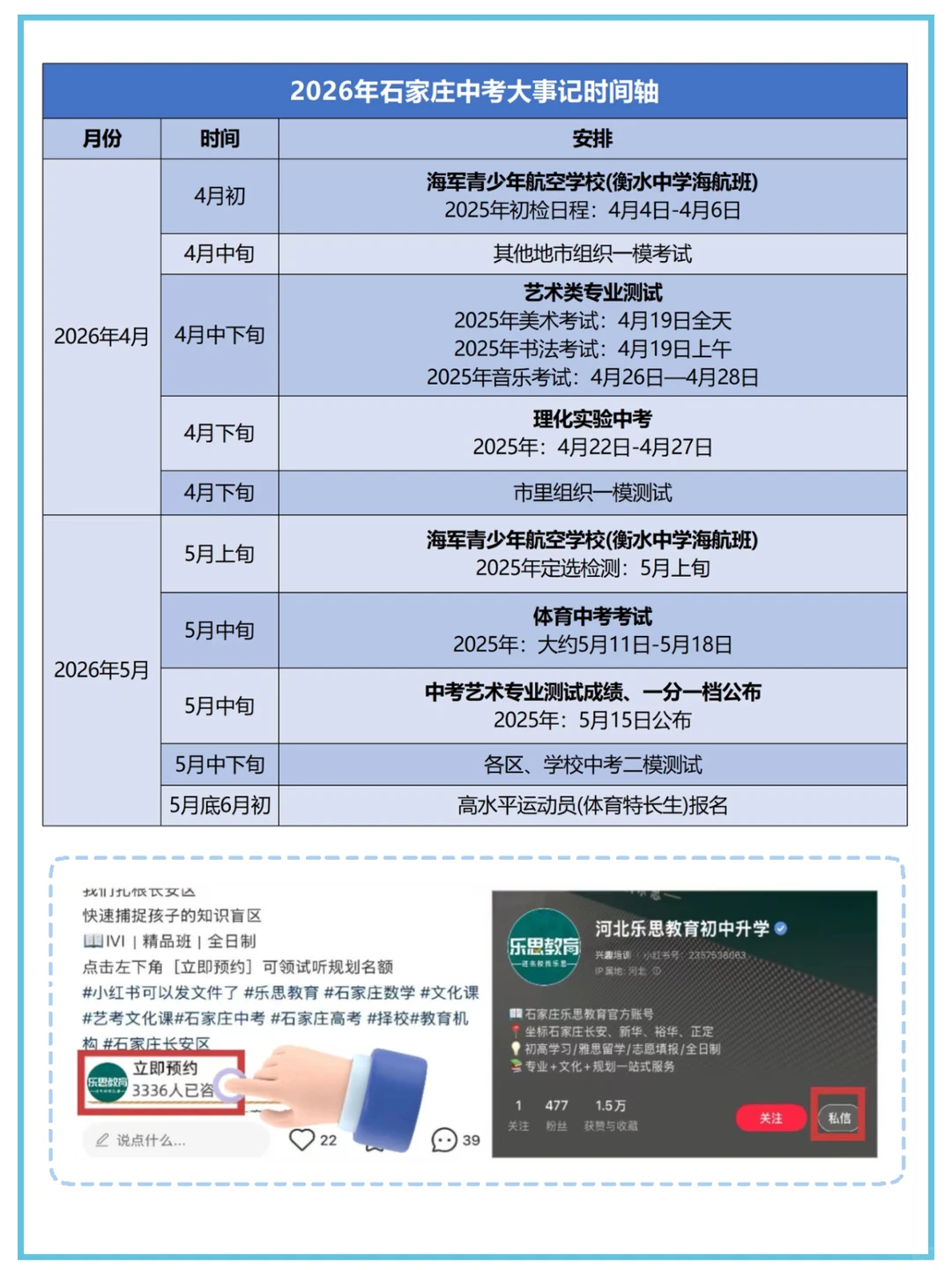 2026石家庄中考大事件时间节点 第5张