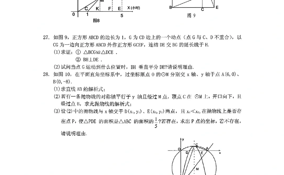 2005年海南省中考数学真题 第1张 2005年海南省中考数学真题 第1张