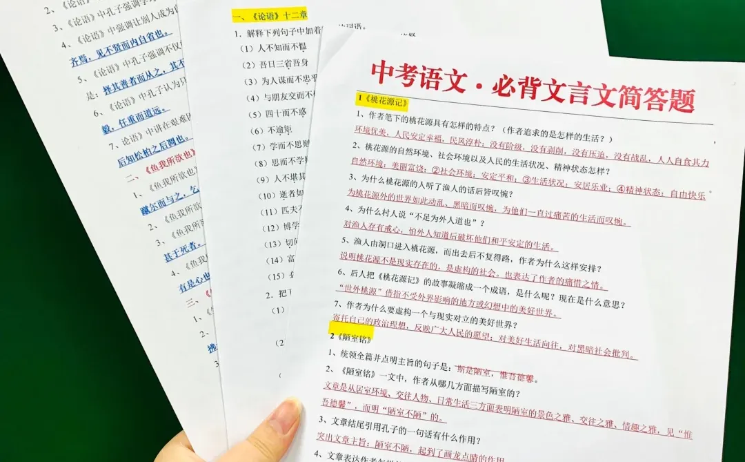 初三语文一轮复习打卡表，逆袭中考有方向 第1张