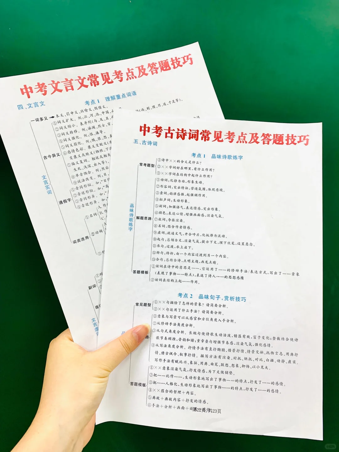 初三语文一轮复习打卡表，逆袭中考有方向 第10张