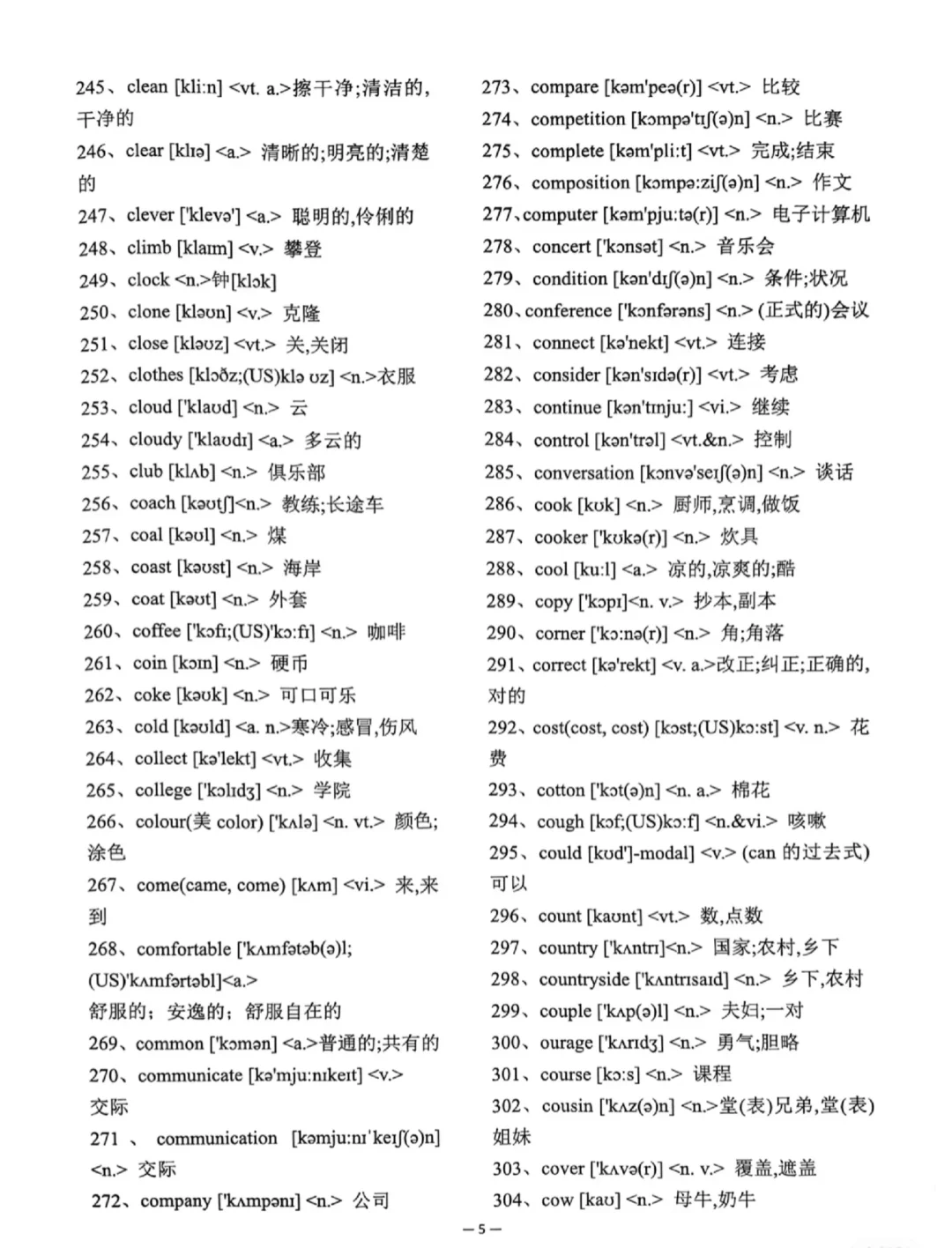 中考英语必备1600词（一） 第2张