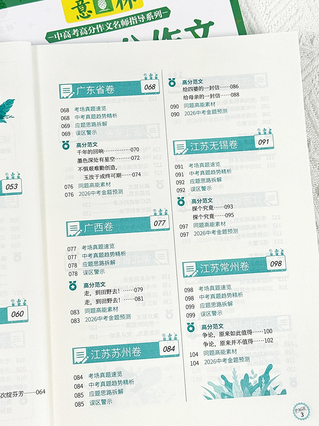 2026中考高分作文指导！60+真题素材库 第6张