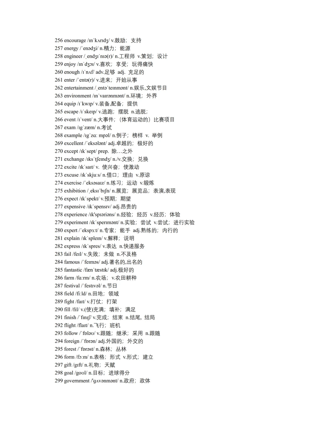 福建中考英语高频词📝 第9张