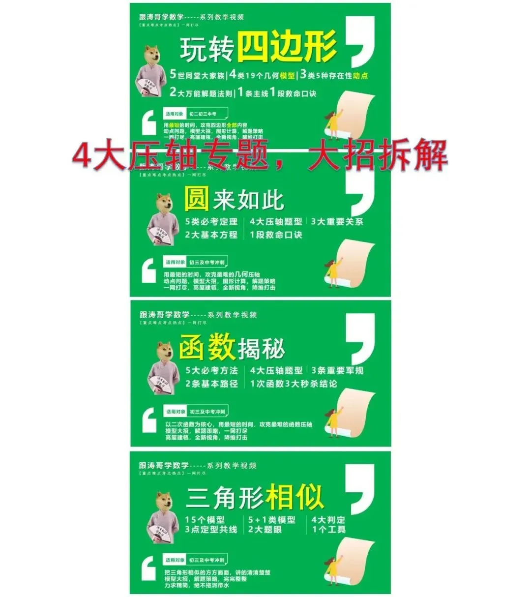 【4+3体系】中考压轴“百科全书”全国通用 第8张