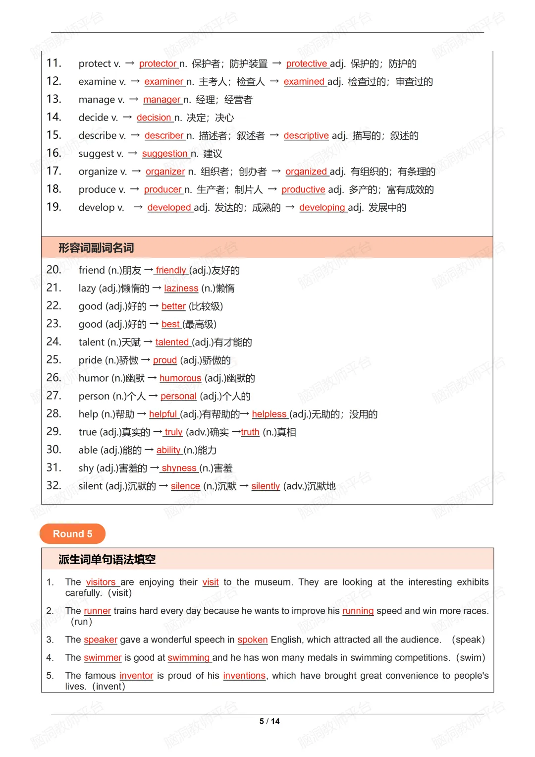 2026中考总复习资源包:话题|语法|题型|易错|外刊|长难句|词汇|写作,不会哪里补哪里~ 第140张