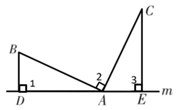 中考复习——一线三等角模型 第1张