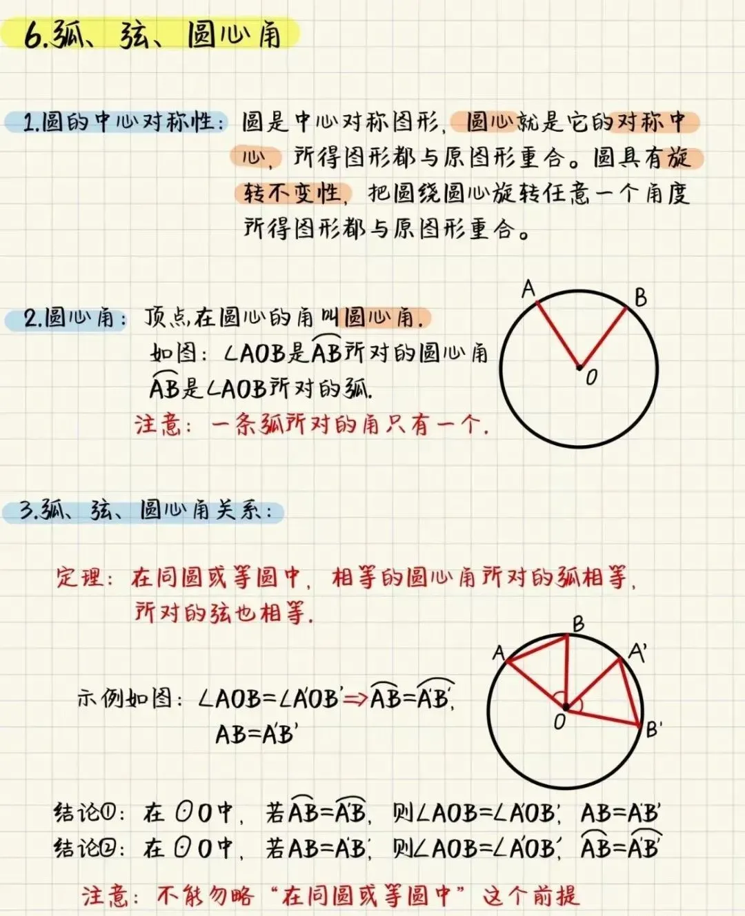 中考数学:圆的知识点总结 第5张