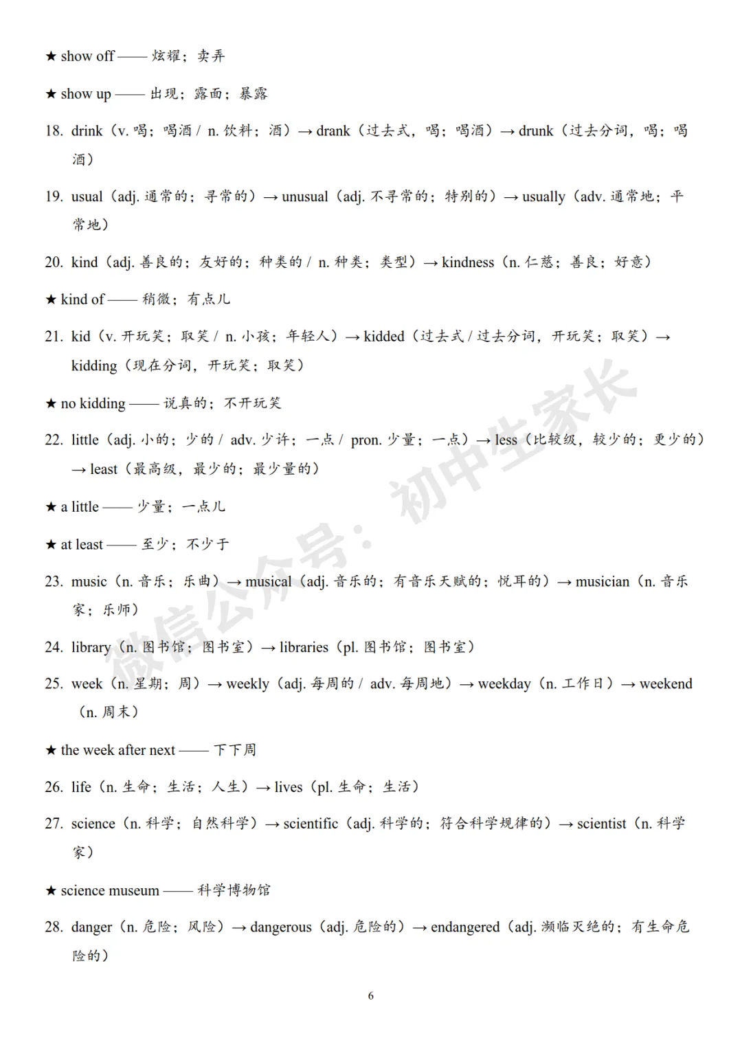 2026年中考英语复习词性转换背诵清单,替孩子转发打印! 第7张