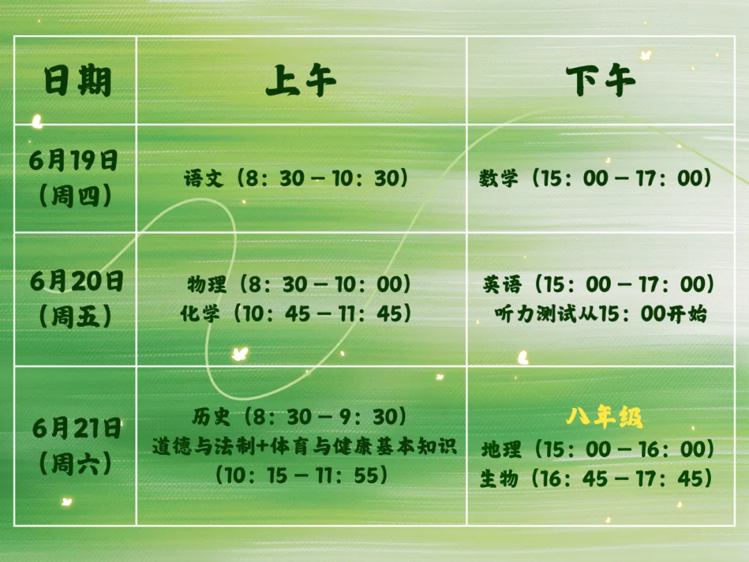 距离中考还有1天:中考必看重点清单,速收! 第4张 距离中考还有1天:中考必看重点清单,速收! 第4张