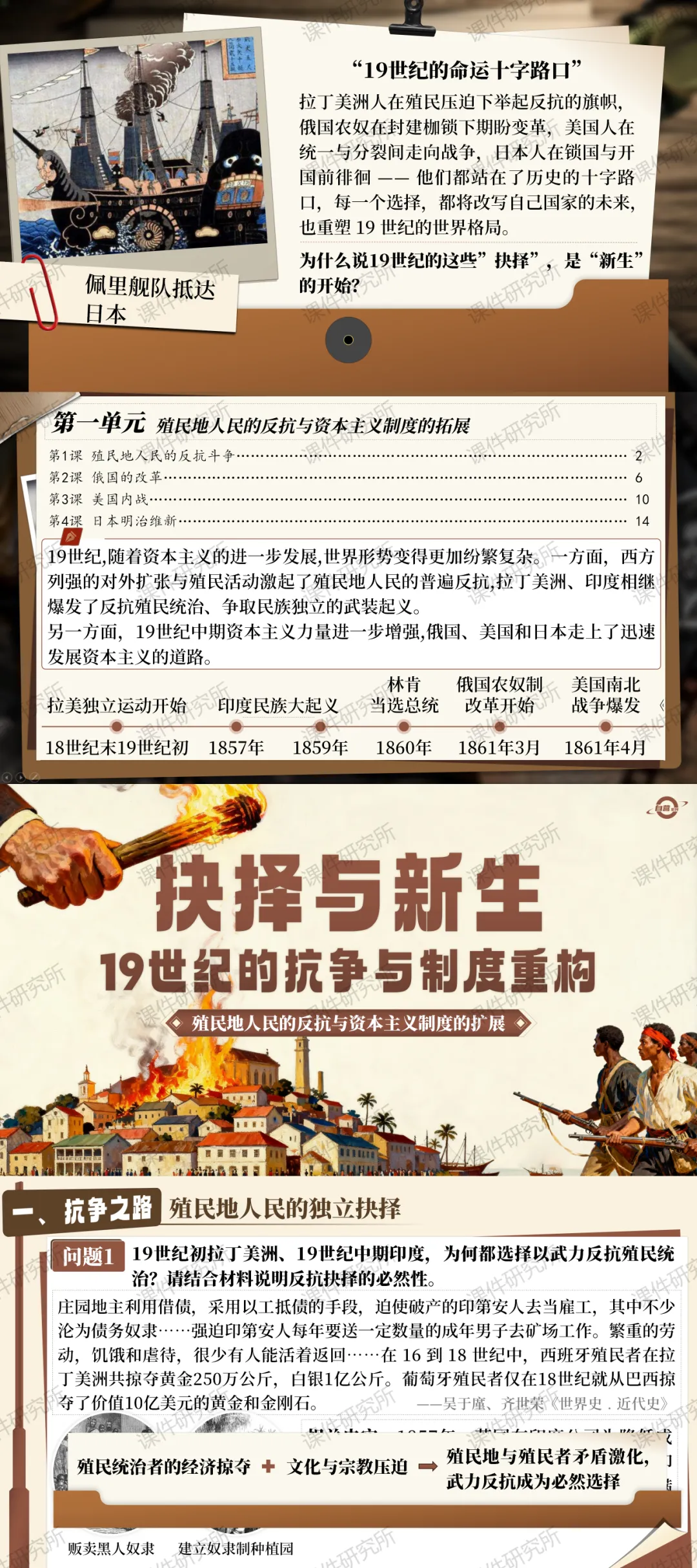 中考历史一轮复习新范式:情境化+问题链,常态课公开课都不愁了! 第3张