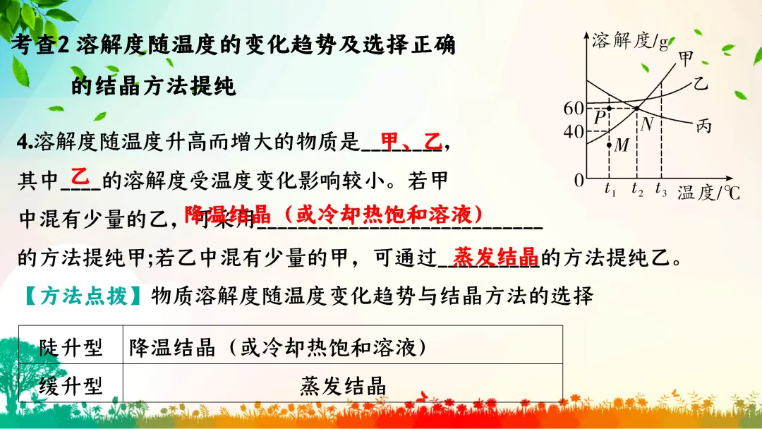 F386 中考专题复习 初中化学《溶解度、溶解度曲线及其应用》 课件PPT+教学设计Word 第4张