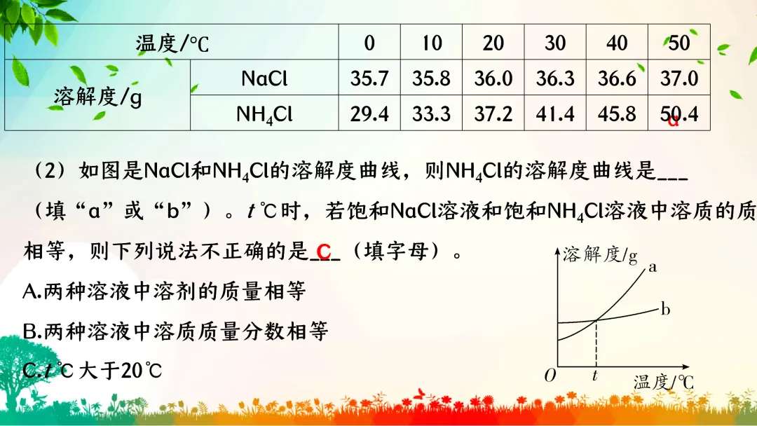F386 中考专题复习 初中化学《溶解度、溶解度曲线及其应用》 课件PPT+教学设计Word 第52张