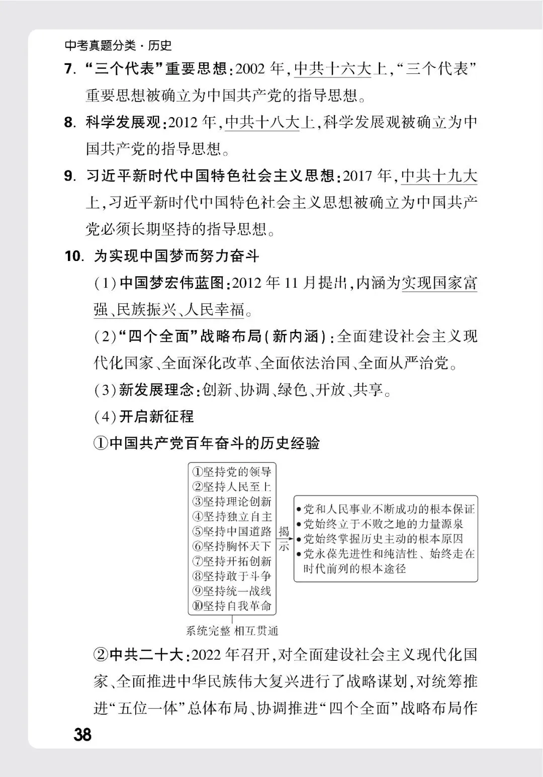 历史中考记背册 第33张